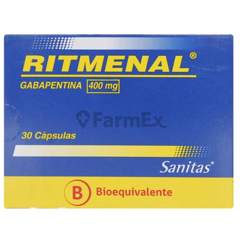 Ritmenal 400 mg x 30 cápsulas