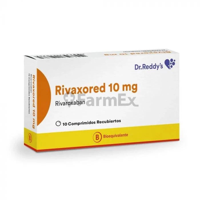 Rivaxored 10 mg x 10 comprimidos Dr. Reddy 