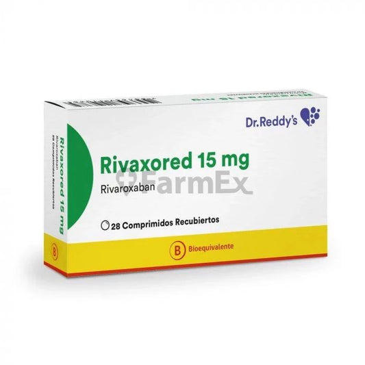 Rivaxored 15 mg x 28 comprimidos Dr. Reddy 