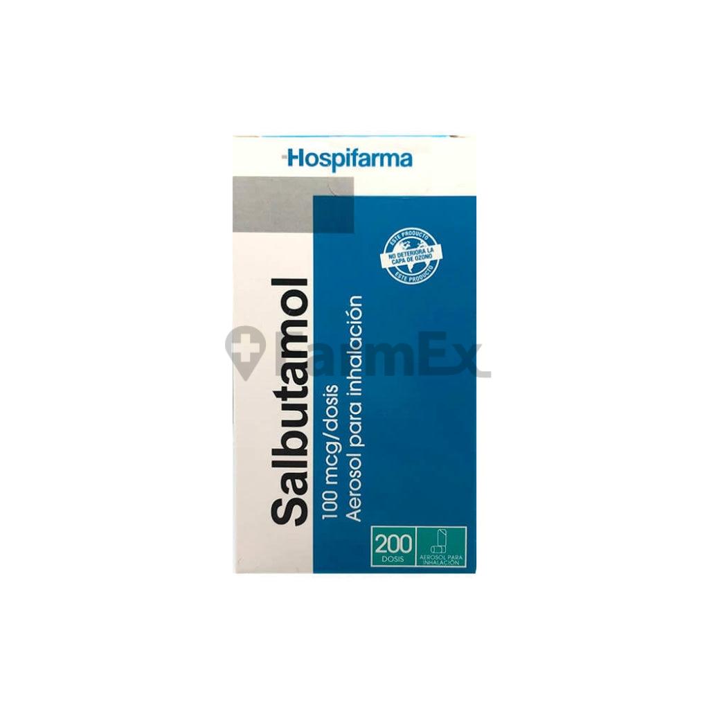 Salbutamol 100 mcg / dosis x 200 dosis HOSPIFARMA 