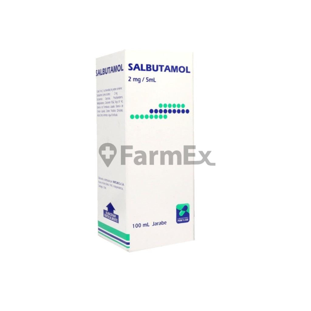 Salbutamol Jarabe 2 mg/5ml. x 100 ml. MINTLAB 