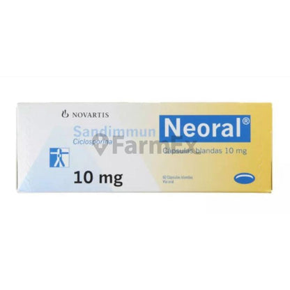 Sandimmun Neoral 10 mg x 60 cápsulas "Ley Cenabast" NOVARTIS 