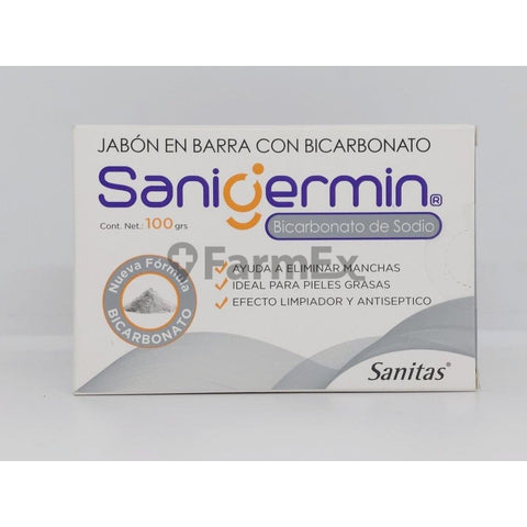 Sanigermin Jabón en barra "Bicarbonato de Sodio" x 100 g