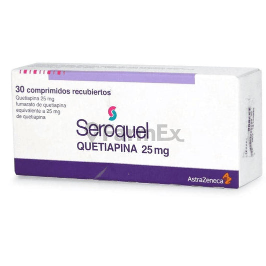 Seroquel 25 mg x 30 comprimidos ASTRA ZENECA 