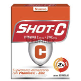 Shot-C Multivitaminico Vitamina C + Zinc x 30 comprimidos