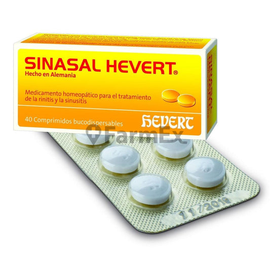 Sinasal Hevert x 40 Tabletas de Disolución Bucal HEVERT 