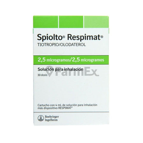 Spiolto Respimat Sol. Inhalación 2,5 mcg / 2,5 mcg x 30 dosis
