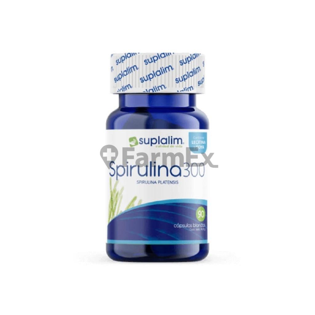 Spirulina 300 mg x 90 capsulas Suplalim 