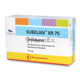 Subelan XR 75 mg x 30 cápsulas de Liberación Prolongada