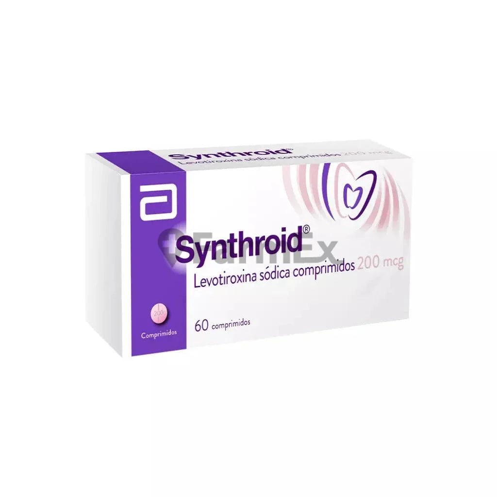 Synthroid 200 mcg x 60 comprimidos ABBOTT 