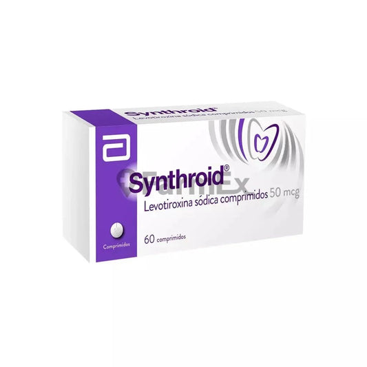 Synthroid 50 mcg x 60 comprimidos ABBOTT 