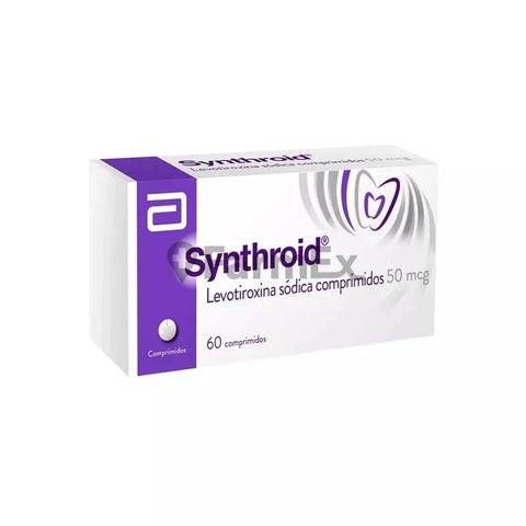 Synthroid 50 mcg x 60 comprimidos