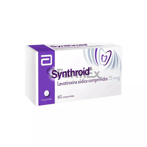 Synthroid 75 mcg x 60 comprimidos