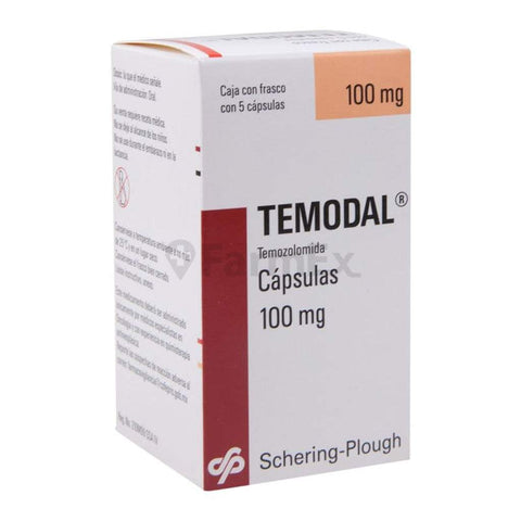Temodal 100 mg x 5 cápsulas