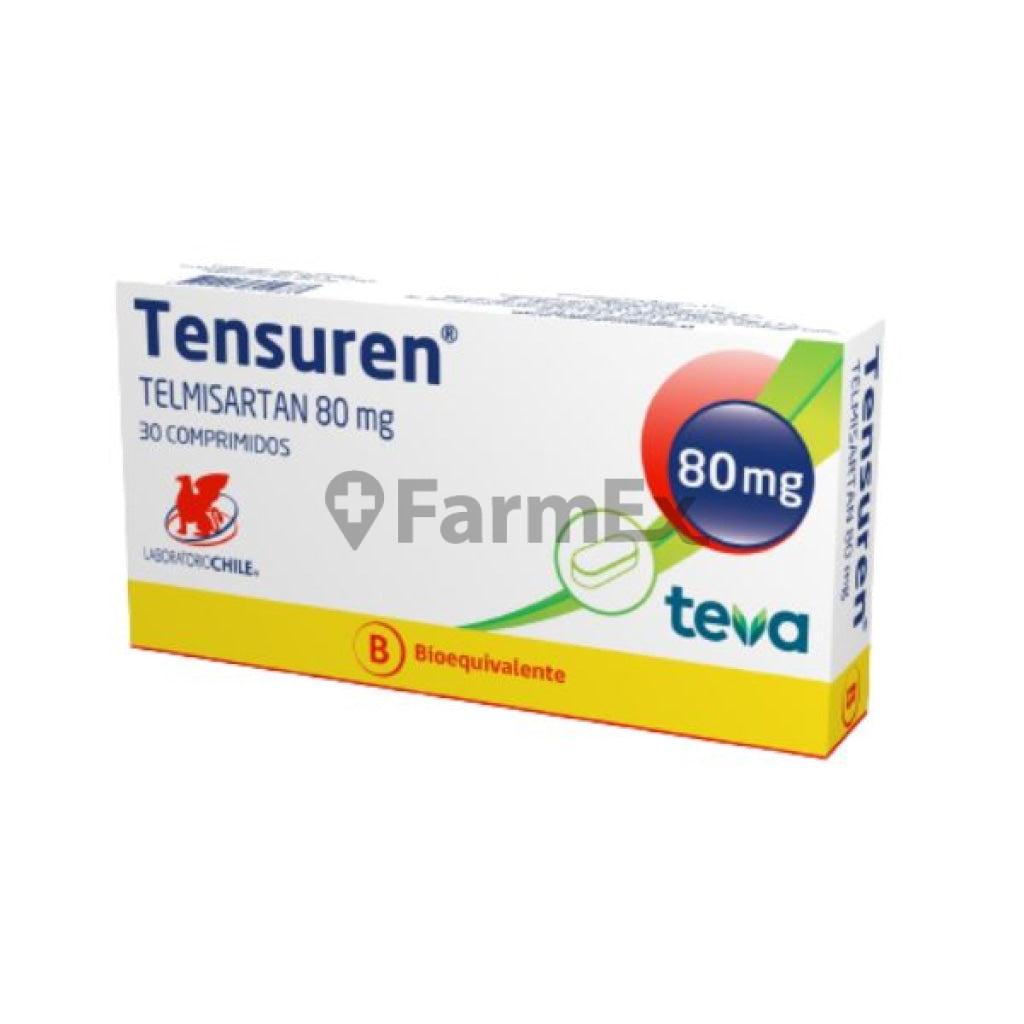 Tensuren 80 mg x 30 comprimidos LAB CHILE 
