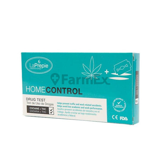 Test de Drogas Doble THC (Marihuana)-Cocaina LaPrepie 