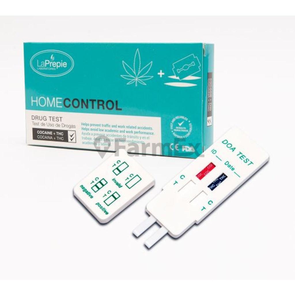 Test de Drogas Doble THC (Marihuana)-Cocaina LaPrepie 
