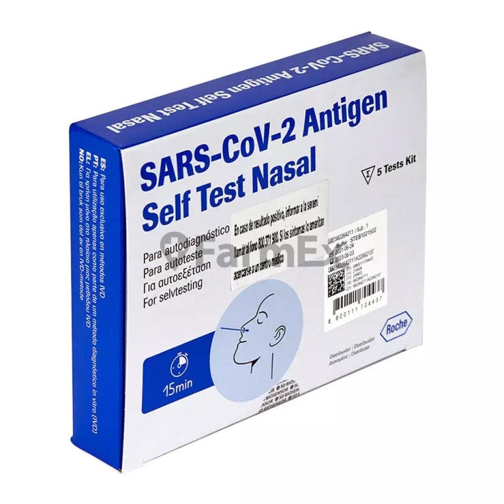Test Rápido Antigeno ROCHE COVID-19 Nasal, 5 unidades ROCHE 