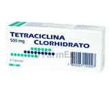 Tetraciclina 500 mg x 8 cápsulas