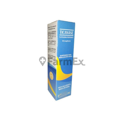 Ticanase Nebulizador Nasal 50 mcg x 120 dosis "Ley Cenabast" (Debe Presentar Receta) Medbiotec 