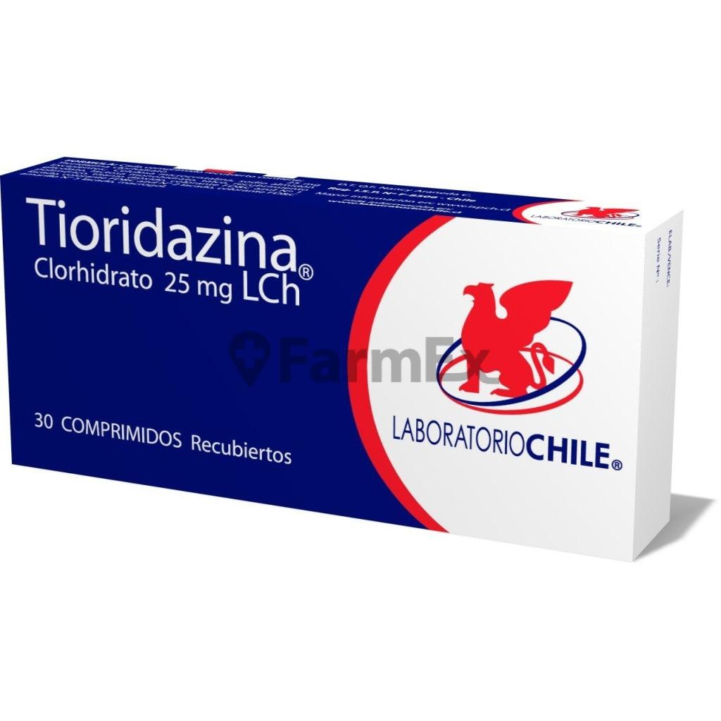 Tioridazina 25 mg x 30 comp chile 