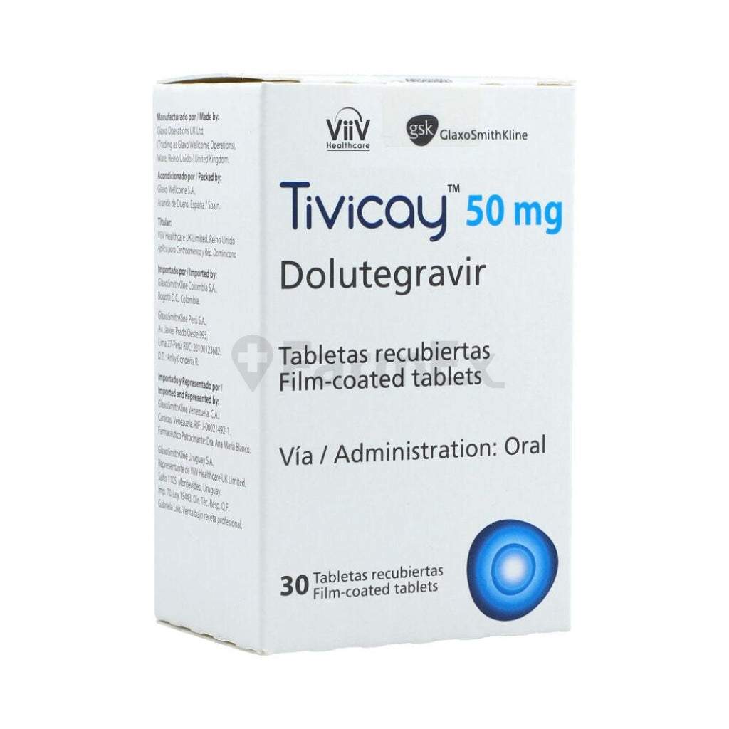 Tivicay 50 mg. x 30 Comprimidos GLAXOSMICHKLINE 
