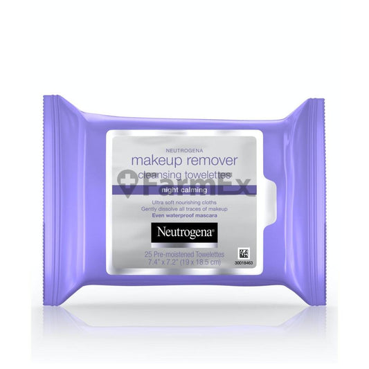 Toallitas Desmaquillantes "Makeup Remover" "Night calming" x 25 Neutrogena 