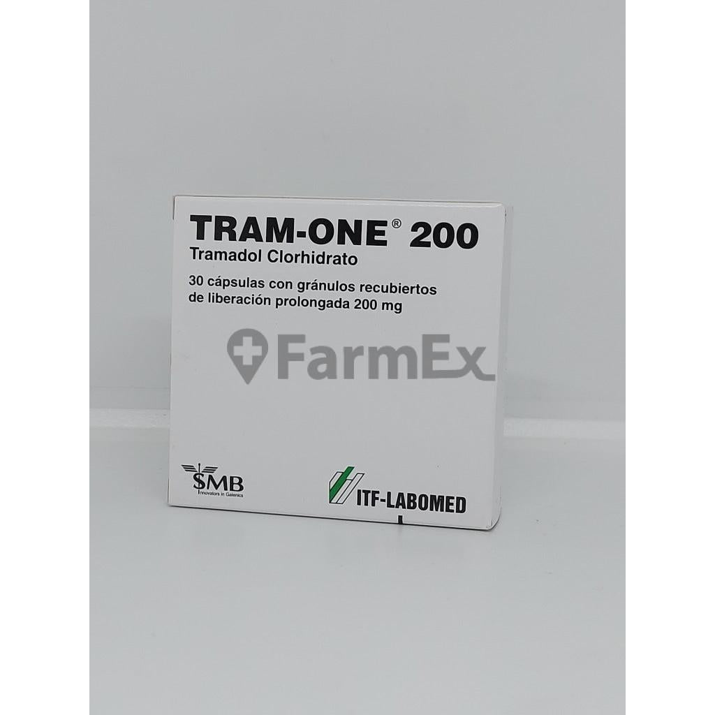 Tram-One 200 mg x 30 cápsulas "Ley Cenabast" Ift-Labomed 