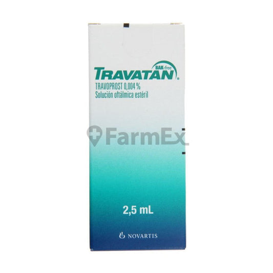 Travatan Solucion Oftalmica 0,004 % x 2,5 ml NOVARTIS 