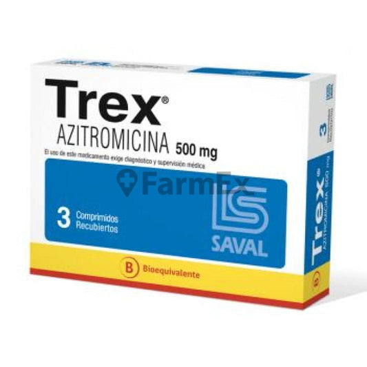 Trex 500 mg x 3 comprimidos LAB. SAVAL 