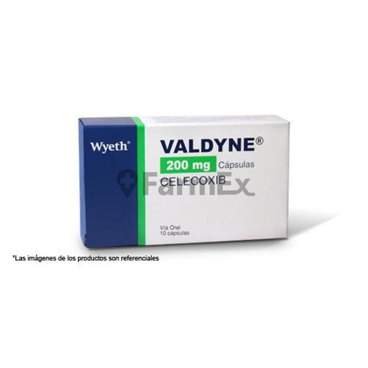 Valdyne 200 mg x 10 caps WYETH 