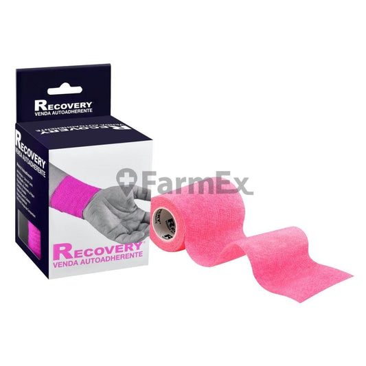 Venda Autoadherente Color Rosado 7,5 cm x 4,5 m Recovery 