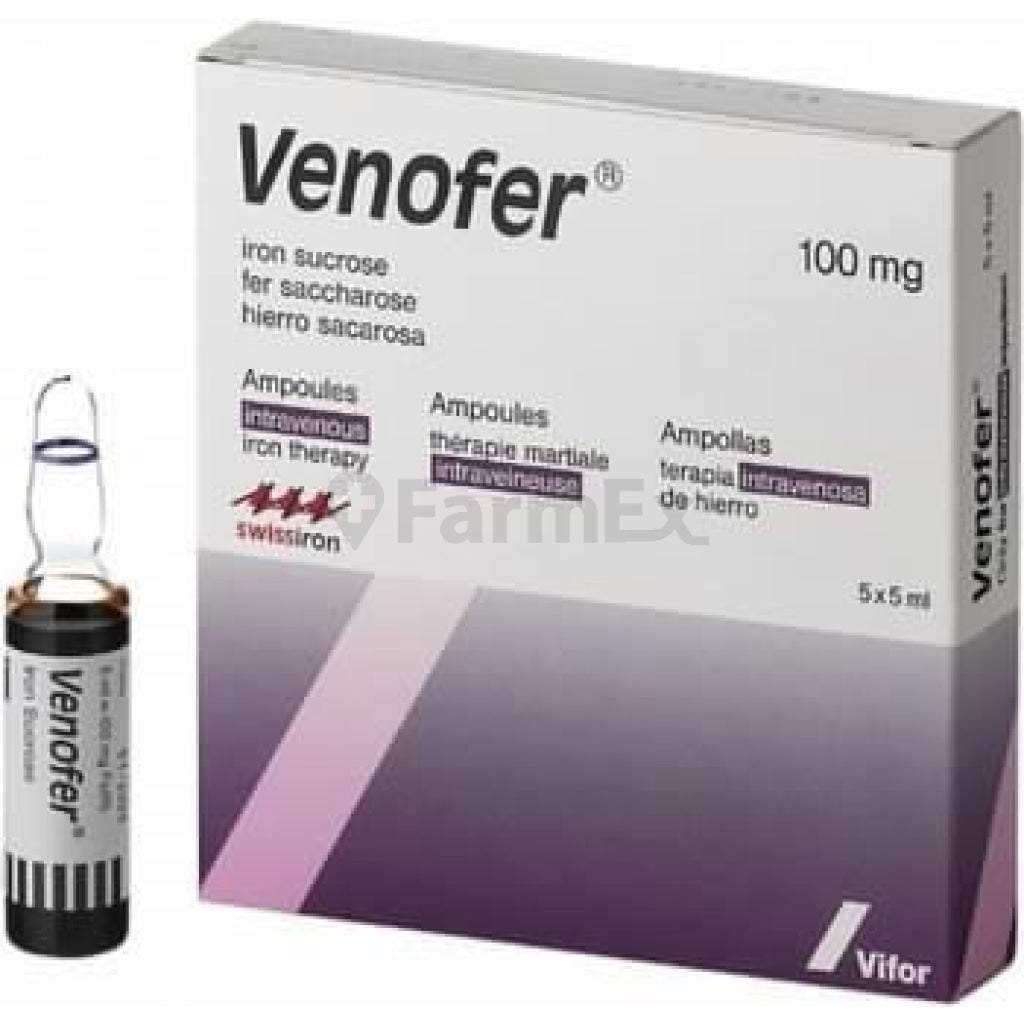 Venofer 100 mg x 5 ampollas