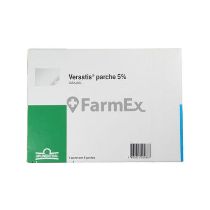 Versatis Parches 5 % Caja con 1 Sachet con 5 parches "Ley Cenabast" GRUNENTHAL 