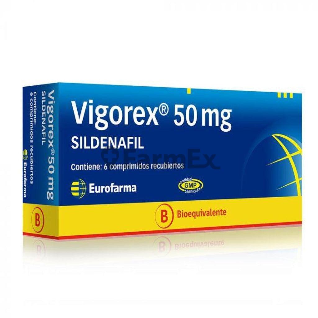 Vigorex 50 mg x 6 comprimidos EUROFARMA 