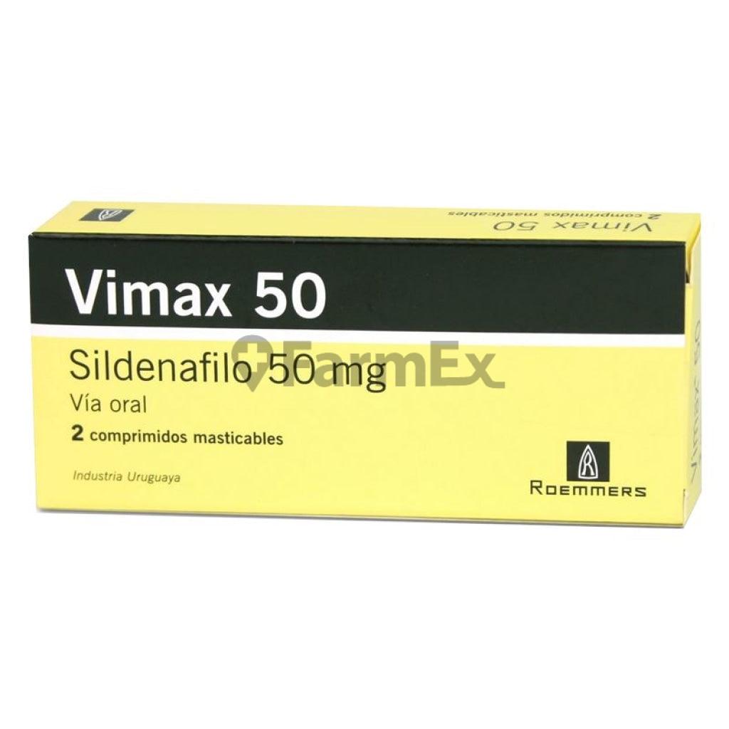 Vimax 50 mg x 2 comprimidos Roemmers 