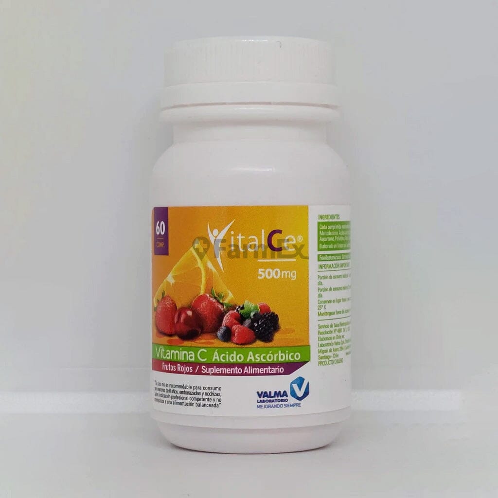 Vitamina C "VitalCe" 500 mg x 60 comprimidos VALMA 