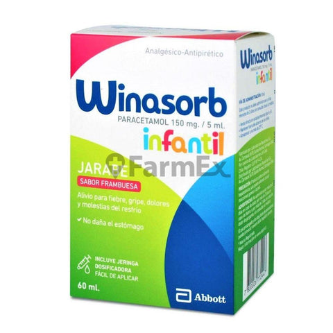 Winasorb Jarabe Paracetamol Infantil 150 mg / 5 mL  x 60 mL