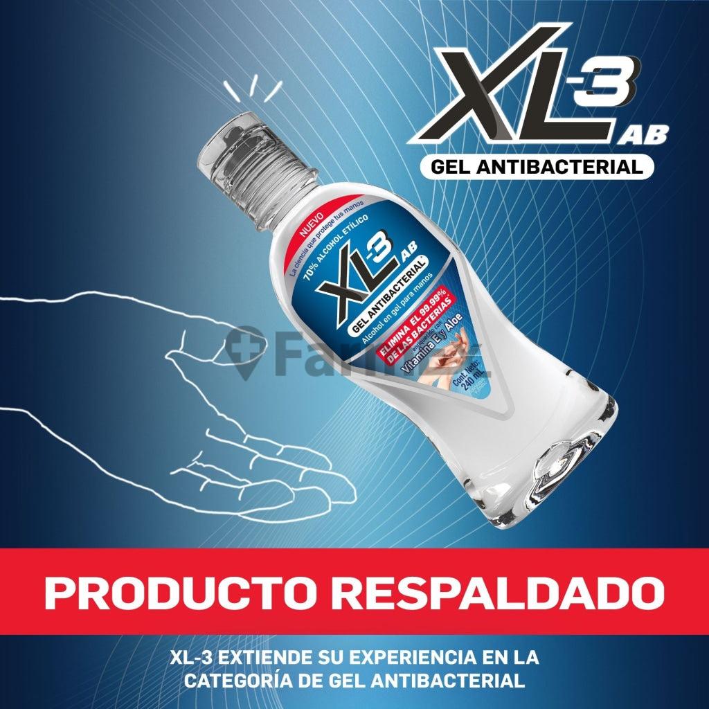 XL-3 AB Gel Antibacterial x 240 ml Genomma 
