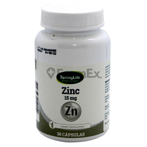 Zinc 15 mg x 30 capsulas