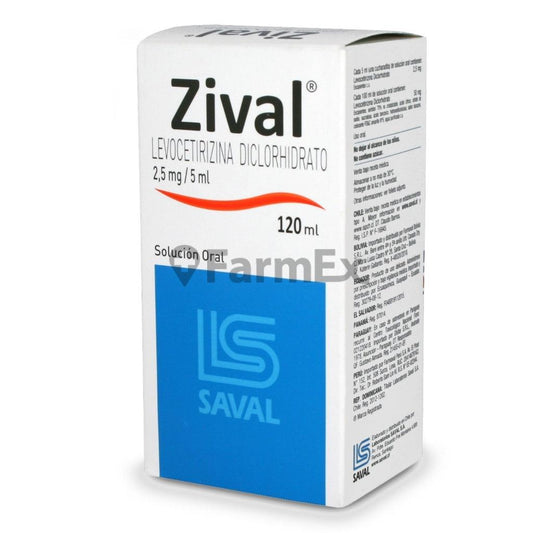 Zival Solucion Oral 2,5 mg / 5 ml x 120 ml LAB. SAVAL 
